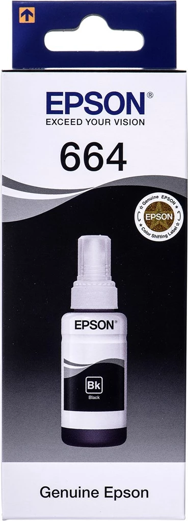 Barva za tiskalnik Epson T6641, 70 ml, črna
