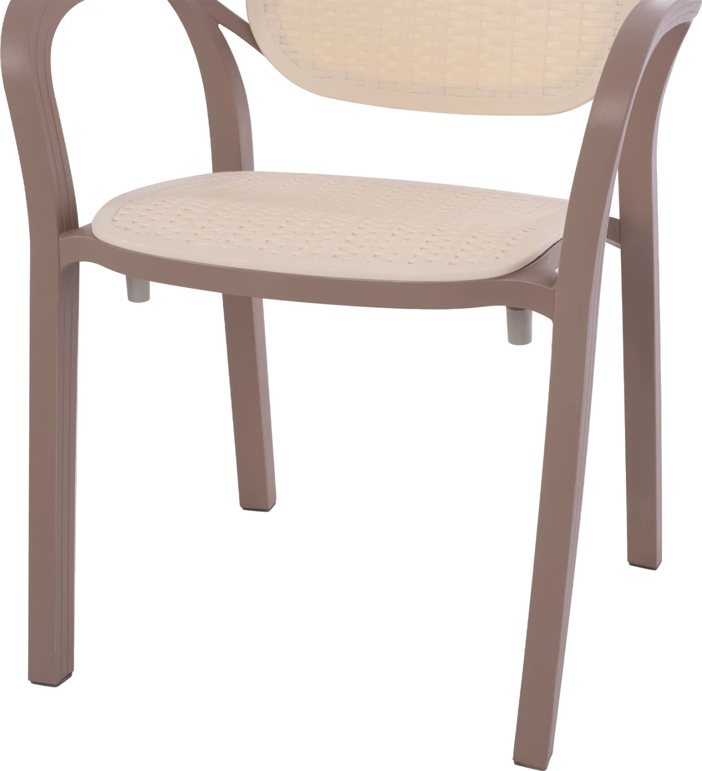 Polipropilenski naslanjač KHEM FH5820.02 kapučino-bež 57x57x83Hcm