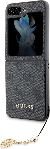 Ovitek za telefon 4G Charms Guess za Samsung Galaxy Z Flip 5, siv