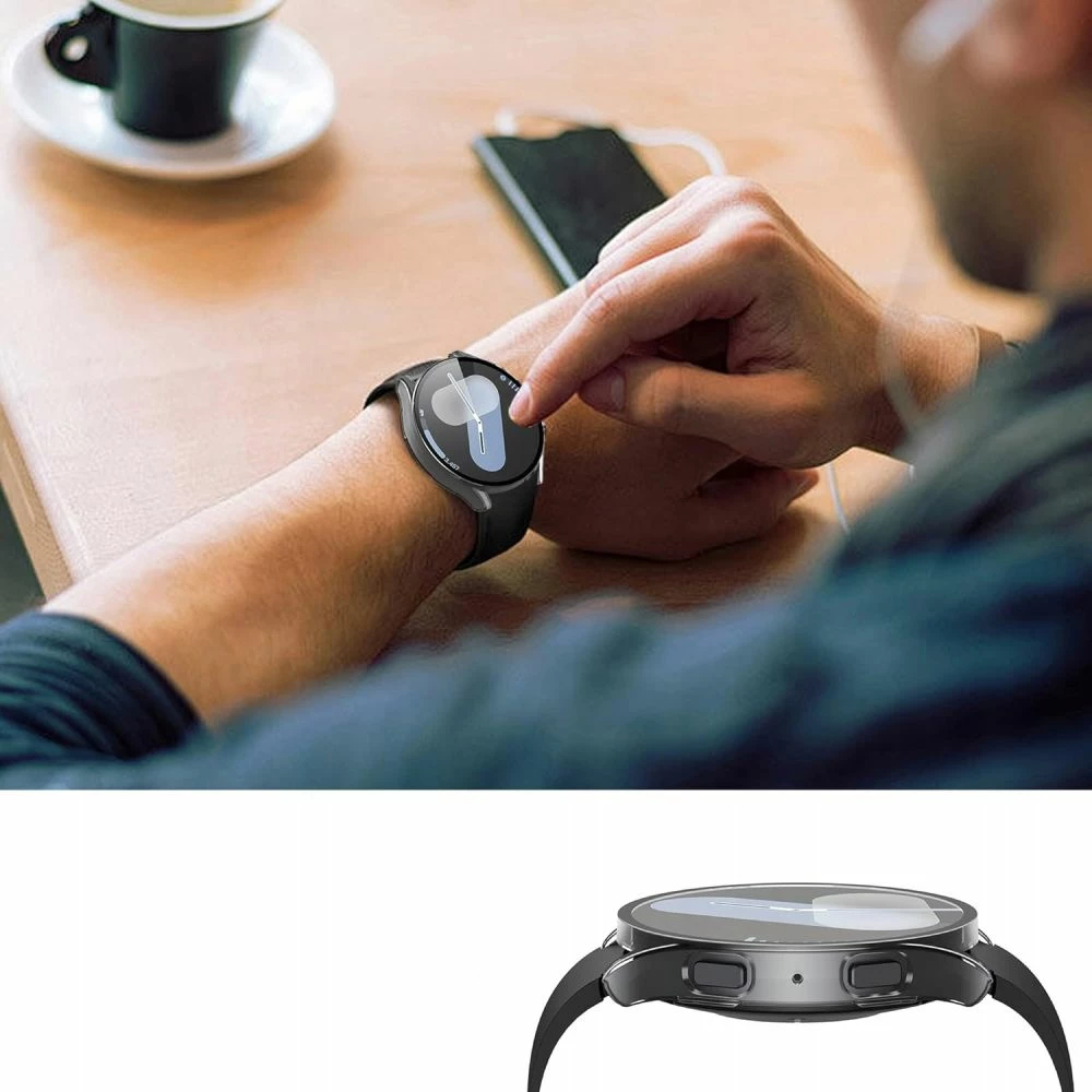 Ovitek za pametno uro Tech-Protect Defense360 za Samsung Galaxy Watch 7 40 mm, prozoren