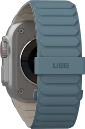 Silikonski magnetni pašček za Apple Watch UAG Pathfinder, 42/44/45/46/49 mm, sivo-modro