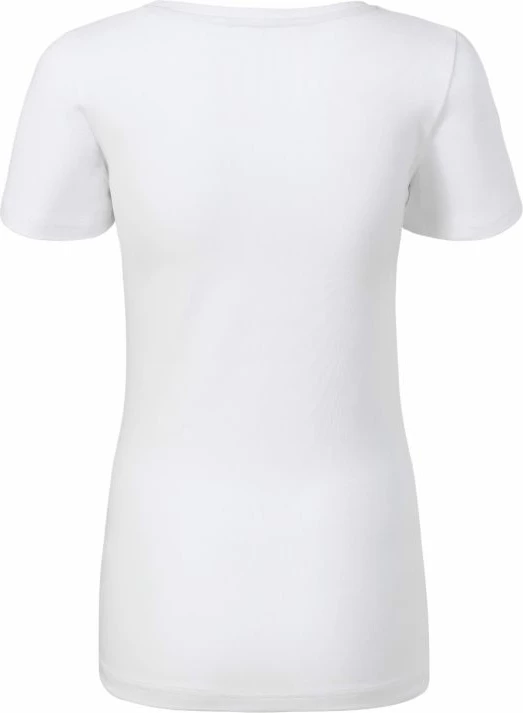 Majica z V-izrezom za ženske Malfini, bela