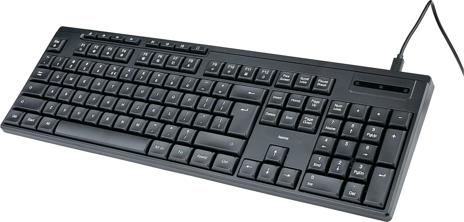 Žična tipkovnica Hama CK-200, črna