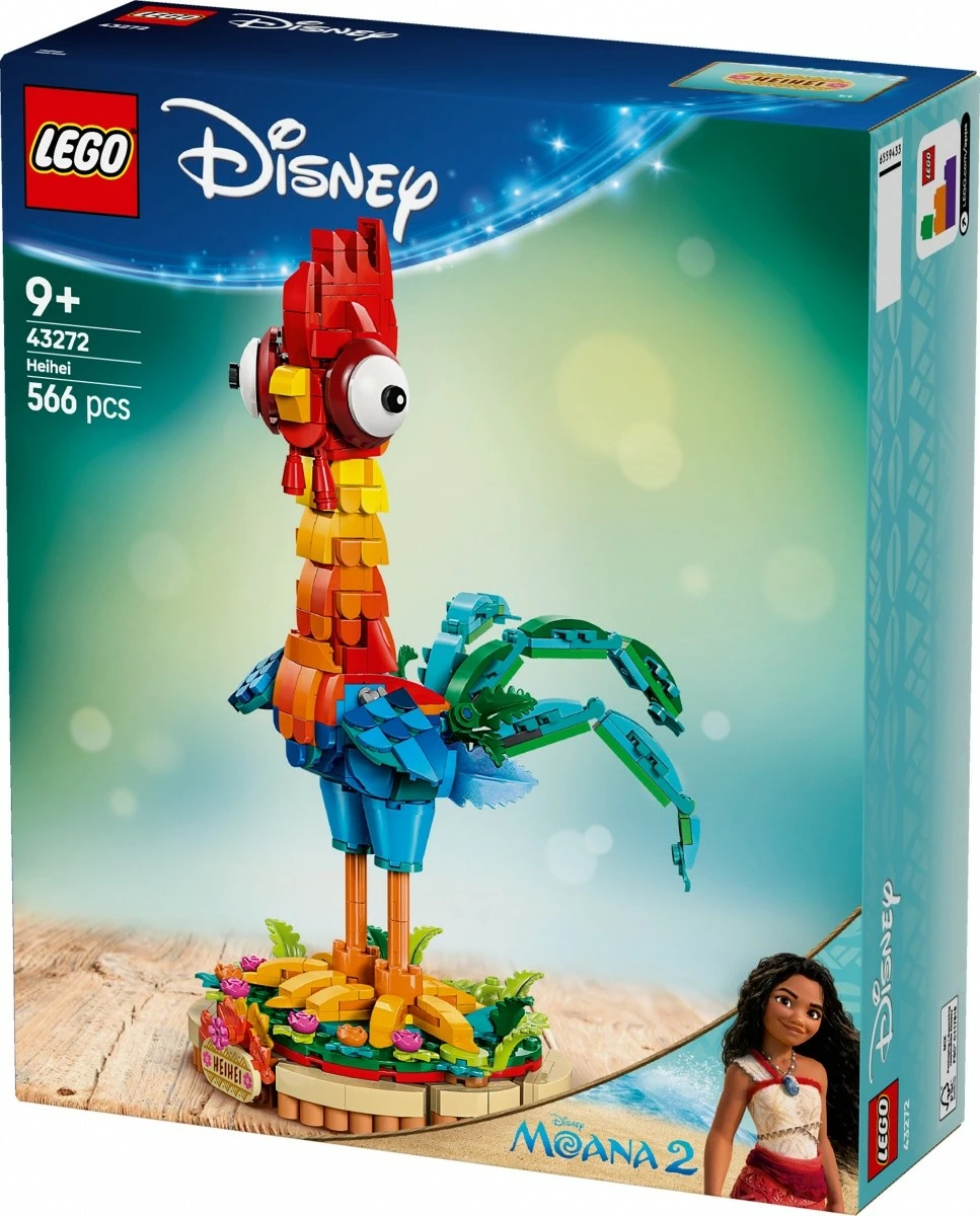 Gradbeni set Heihei, 566 kosov, večbarven, LEGO Disney 43272