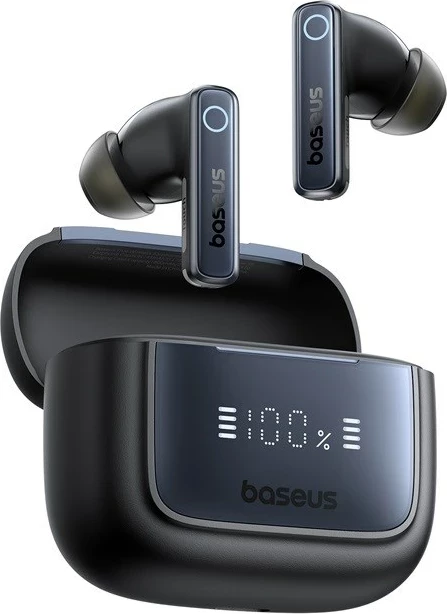 In-ear zvočniki z aktivnim dušenjem hrupa Baseus Bowie 35 TWS Bluetooth, črni