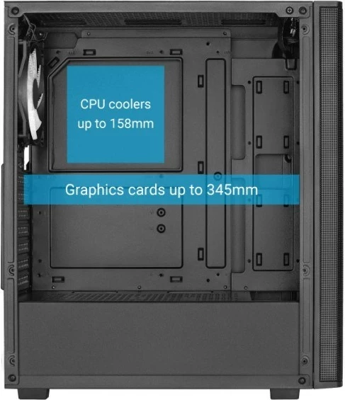 Ohišje Aerocool Designer-G-BK-V1, črno