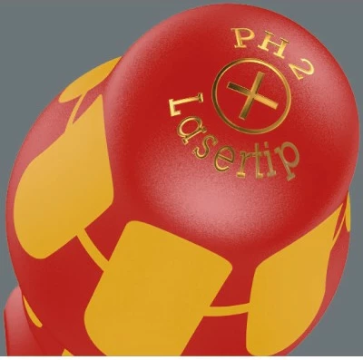 Izoliran komplet izvijačev, 14 kosov, ergonomska ročaja, Wera 05105631001, oranžna/rdeča