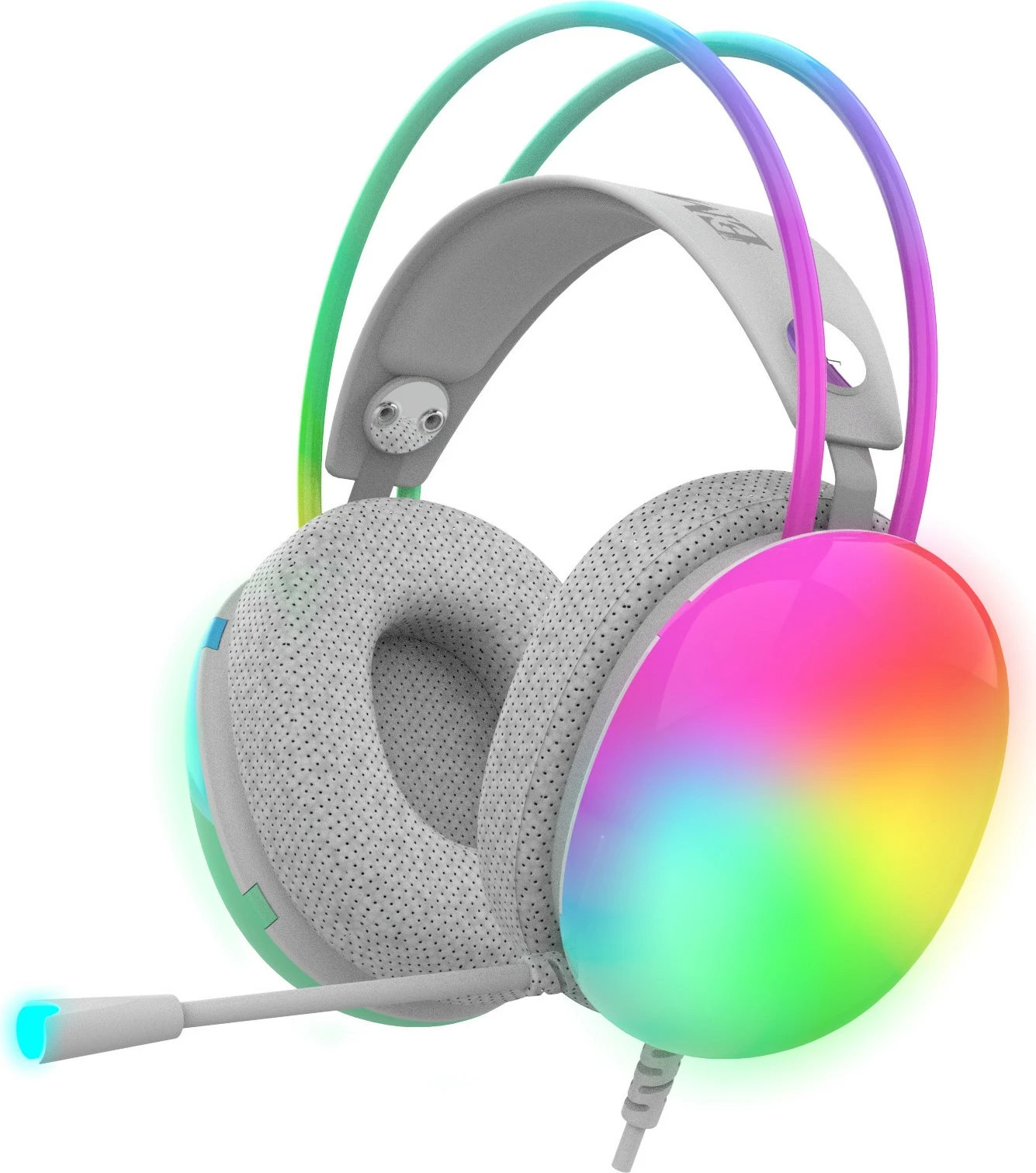 Gaming slušalke Inca IGK-X8Y 7.1, USB, RGB-LED, mint
