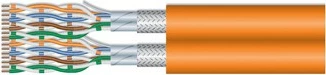 Omrežni kabel Cat7 Equip, 1000 m, S/FTP, baker, oranžen