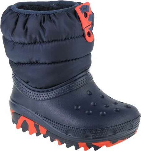 Topli otroški škornji Classic Neo Puff Crocs, 207683-410, temno modri