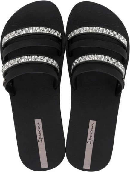 Natikače Chic Slide za ženske, Ipanema, črne