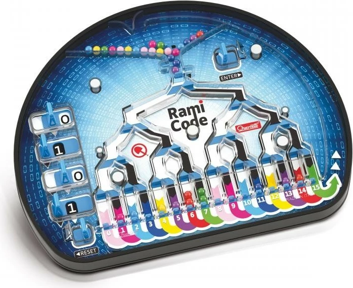 Izobraževalni set binarnega kodiranja, Quercetti Rami Code 040-1015, za otroke 4–8 let