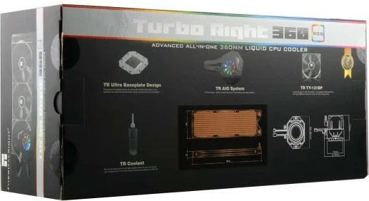 Tekočinski hladilnik All-in-one Thermalright Turbo Right 240C, 2x12 cm, črn