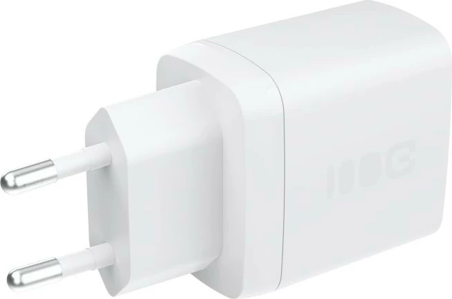 Stenski polnilec USB-C 30 W PD, 1x USB-C, Green Cell PowerSource Solo30 CHARB-GC-30C-W, bel