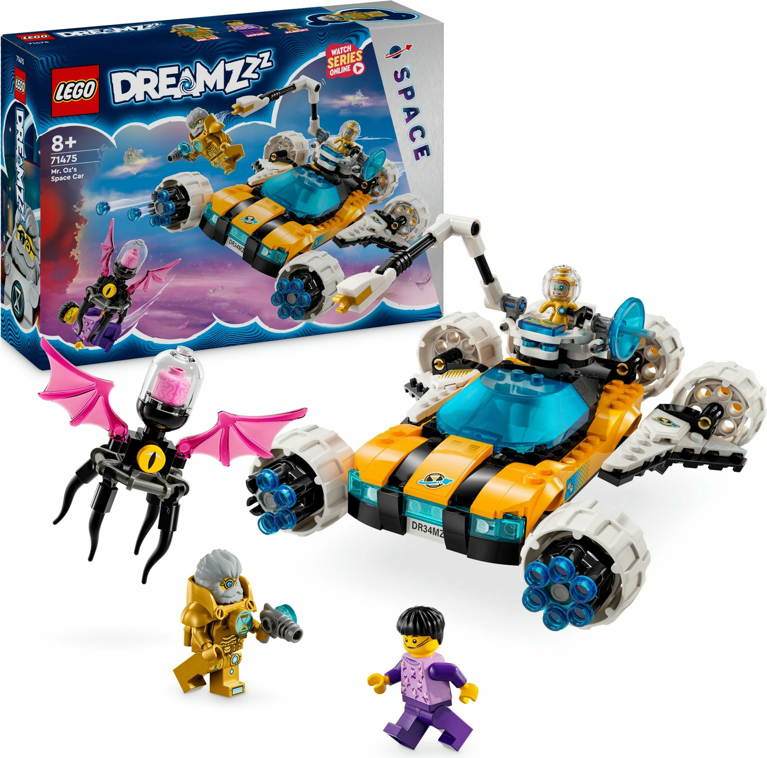 Set za sestavljanje LEGO DREAMZzz Mr. Oz Space Car, 350 delov, večbarven