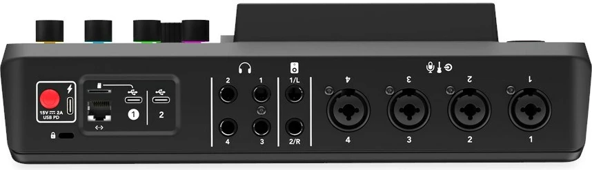 Produkcijski studio za podcaste in glasbo RØDECaster Pro II, črn