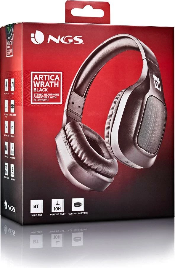 Brezžične Bluetooth slušalke Artica Wrath NGS, črne
