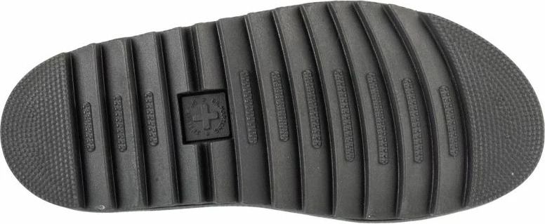 Sandali z visokim podplatom Dr. Martens, beli in črni