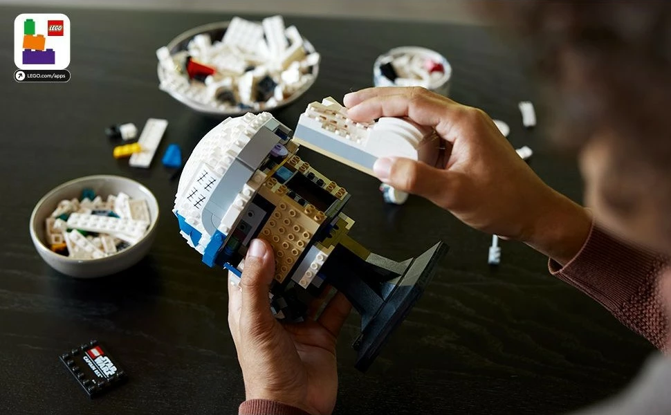 Detajiran model čelade Captain Rex, LEGO Star Wars, 854 kosi, večbarven