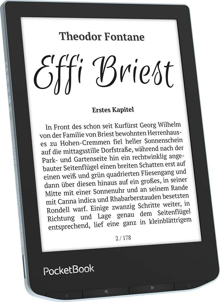 E-bralnik 6" E Ink Carta, 8 GB, svetlo modra — PocketBook Verse