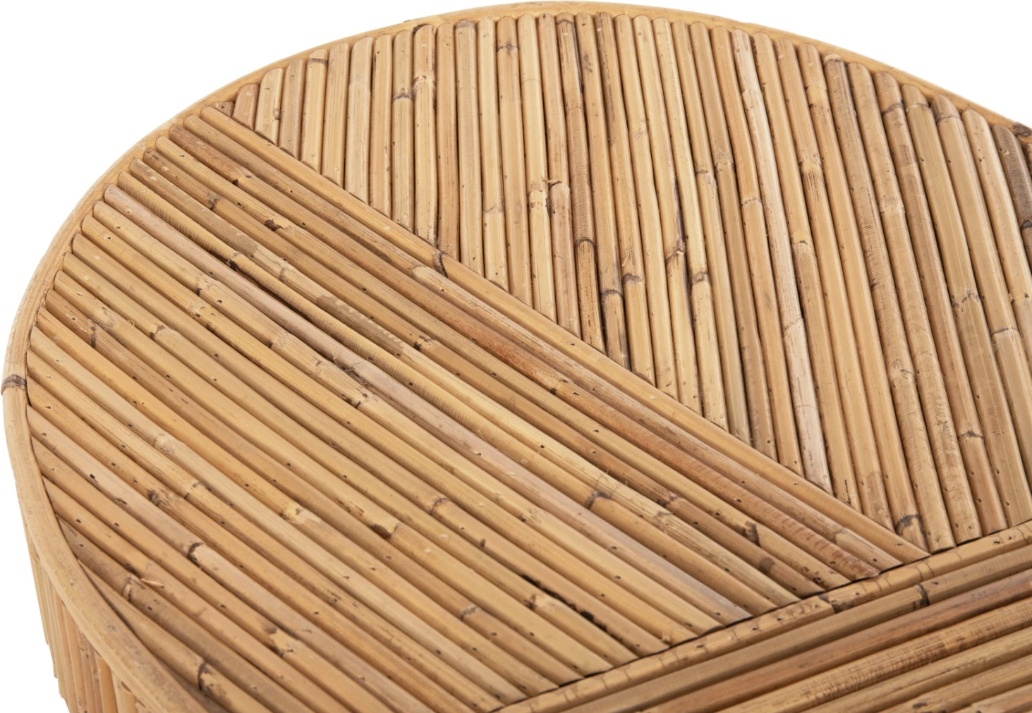 Konzola v ovalni obliki GATSBY FH9871 naravni ratan v naravni barvi 110x45x74,5H cm