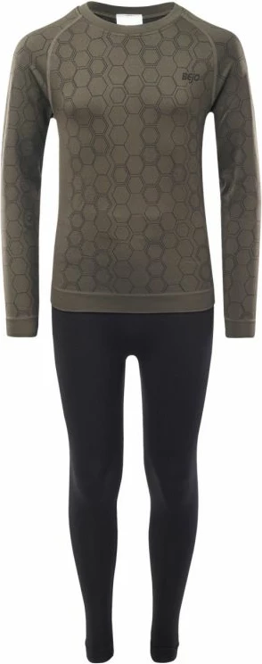 Termoaktivna oblačila za otroke Bejo, črno in zeleno