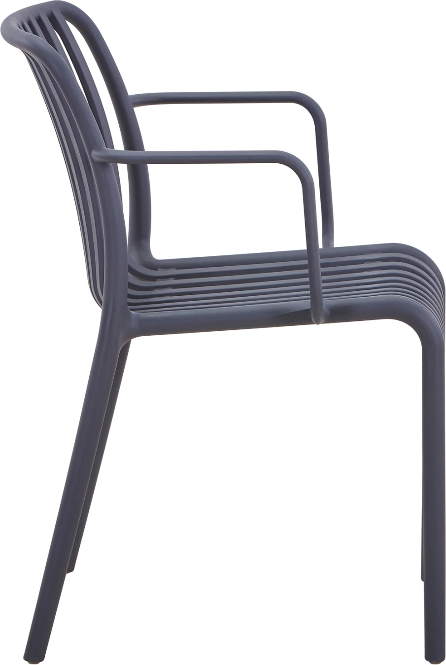 Zunanji naslanjač CONVEE FH6105.03 iz polipropilena v sivi barvi 55x56x79H cm