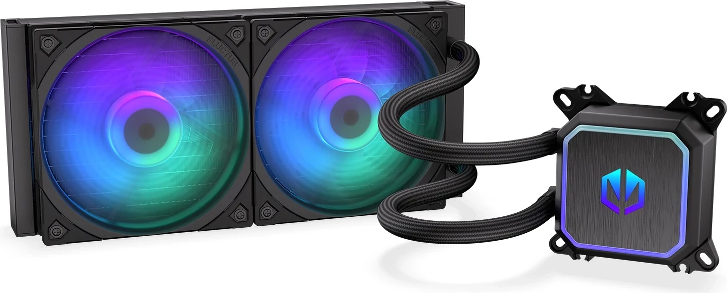 Hladilnik z vodnim hlajenjem za procesor ENDORFY Navis F240 ARGB, 24 cm, črn