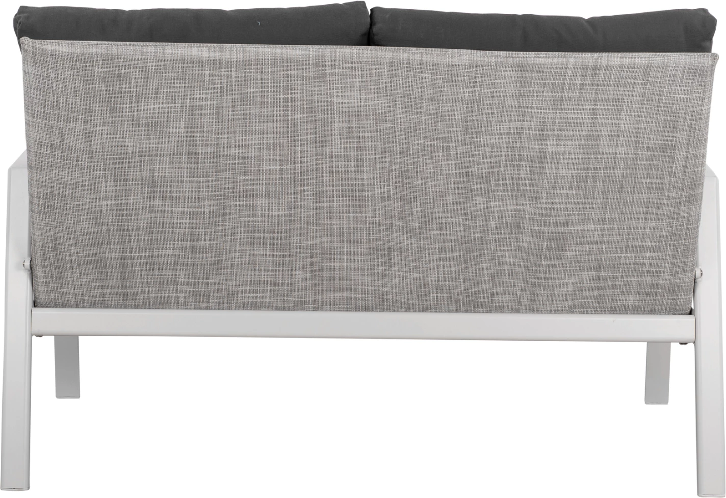 Dvosedežna zofa iz aluminija FH5561.01 bela s blazinami