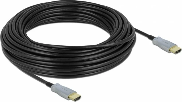 Optični HDMI kabel DeLOCK 20 m, 4K 60 Hz, črn