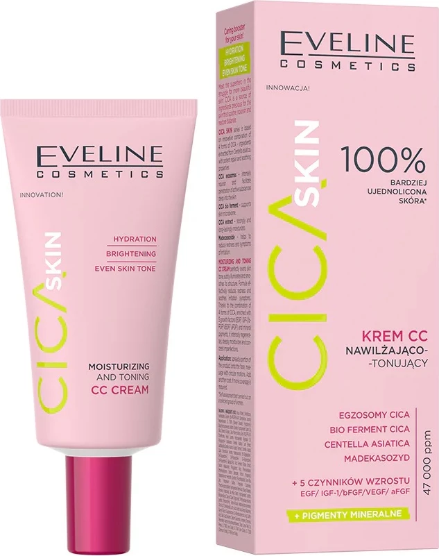 Vlažilno-tonirni CC krem Cica Skin Eveline Cosmetics CC Moisturizing-Toning za ženske 30 ml