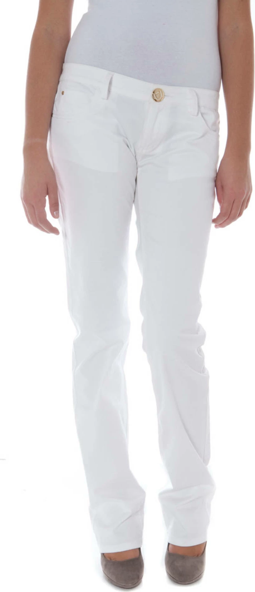 Hlače PHARD za ženske, bele