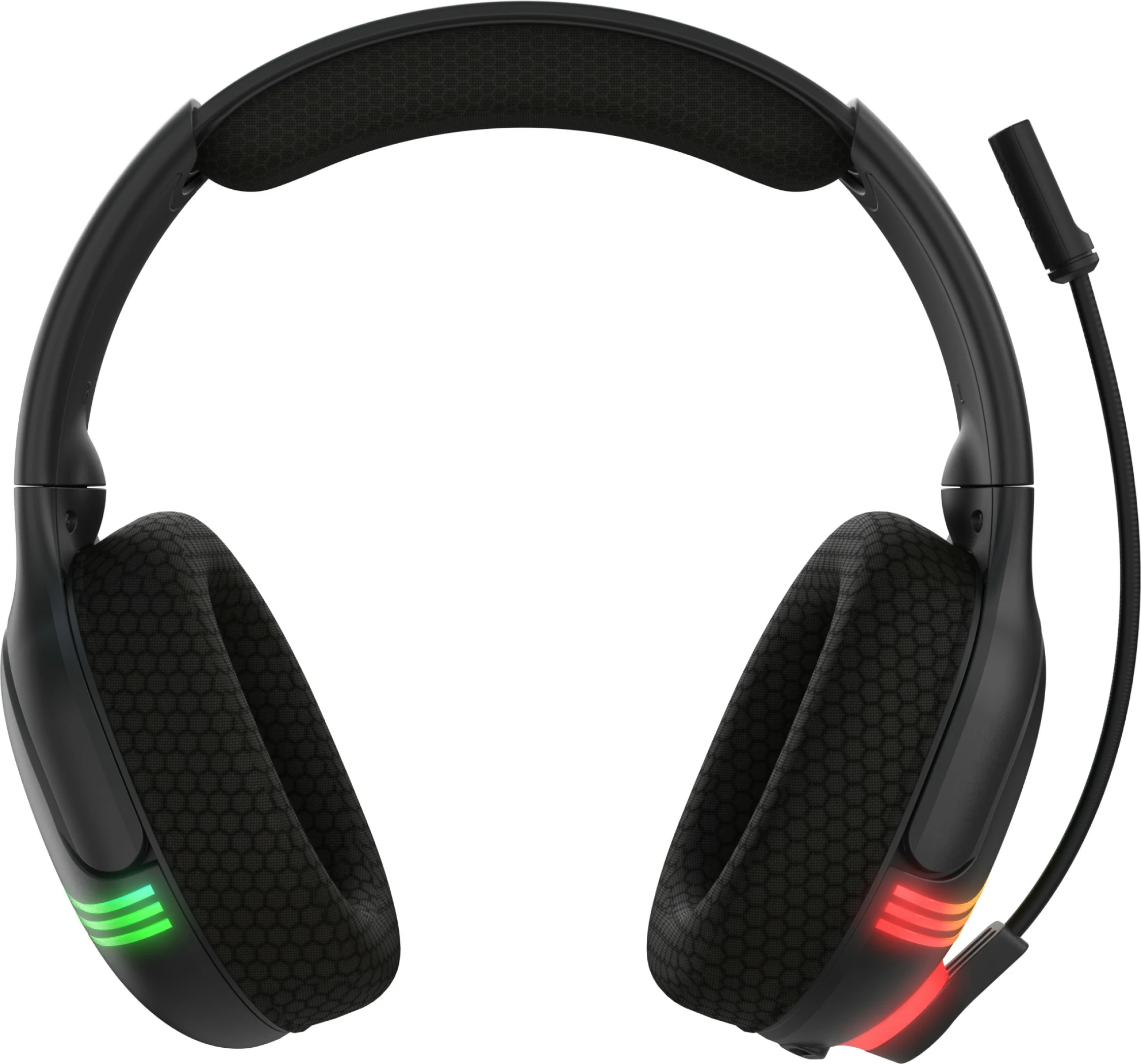 Brez breznih slušalk z LED osvetlitvijo, PDP Afterglow Wave za Xbox Series X, črne