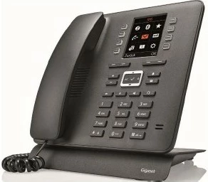 Namizni telefon Gigaset T480 HX, DECT, zaslon 2,8", črn