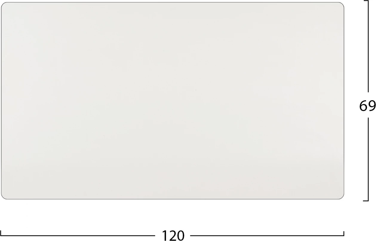 Površina mize HPL FH5840.02 bela 120x69 cm debeline 12mm