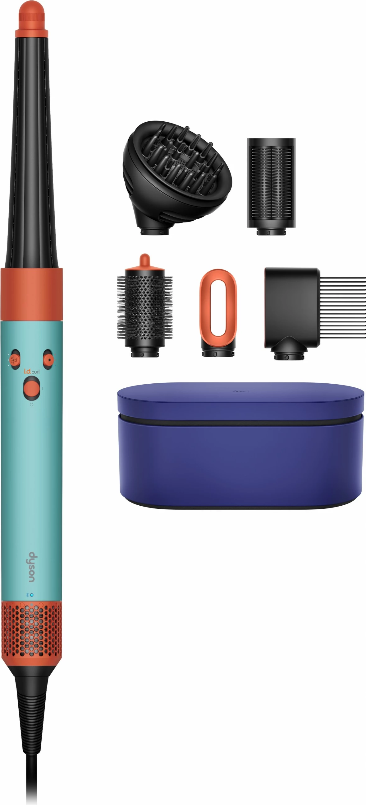 Multistyler za lase Airwrap HS08 ID Complete Long, 6 nastavkov, 1300 W, patina/topaz/zelena