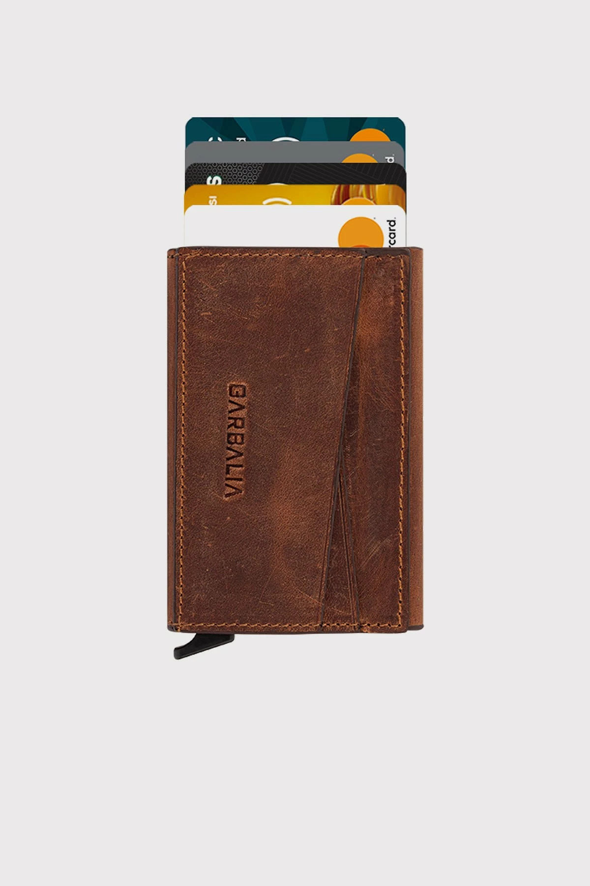 Držalo za kartice iz pravega usnja Zoozie Bags Porto, tan