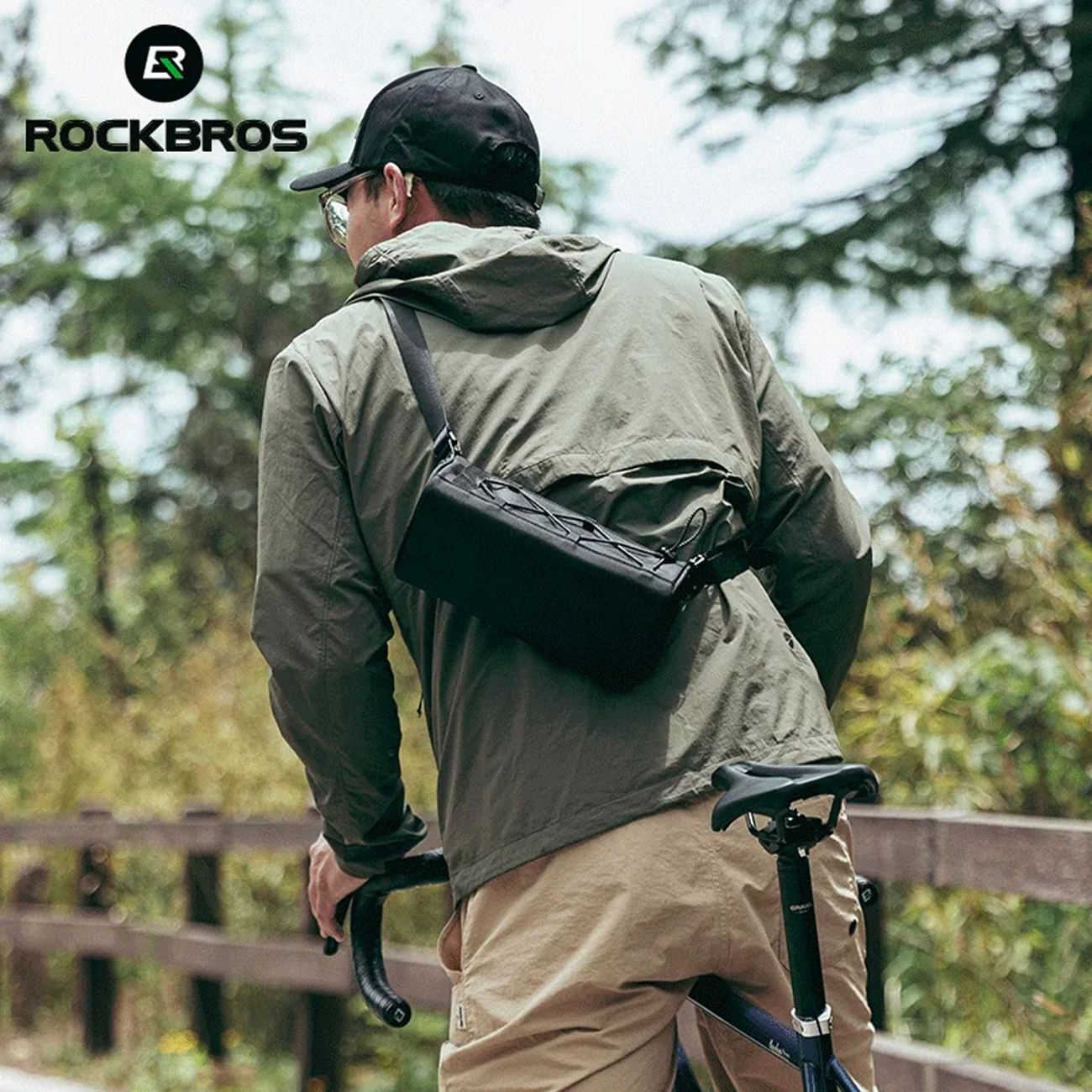 Torbica za krmilo za kolo Rockbros 30110030001, 1,5 L, črna