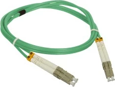 Optični kabel A-LAN FOC-LCLC-5MMD-3-3, 3 m, LC, OM3, turkizen