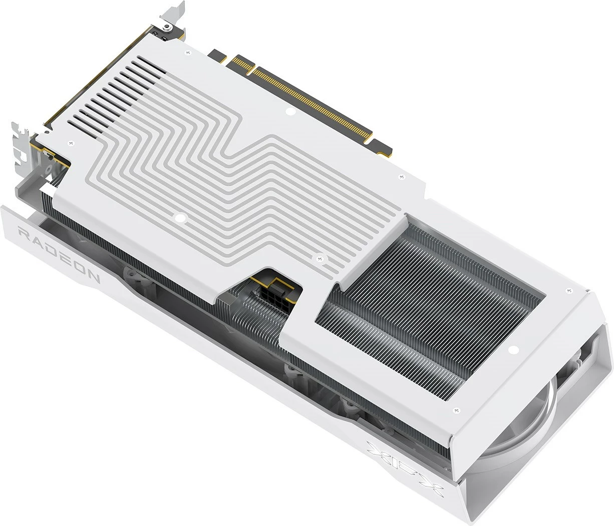 Grafična kartica XFX SWIFT RX 9060XT OC, 16 GB, 3 ventilatorji, bela