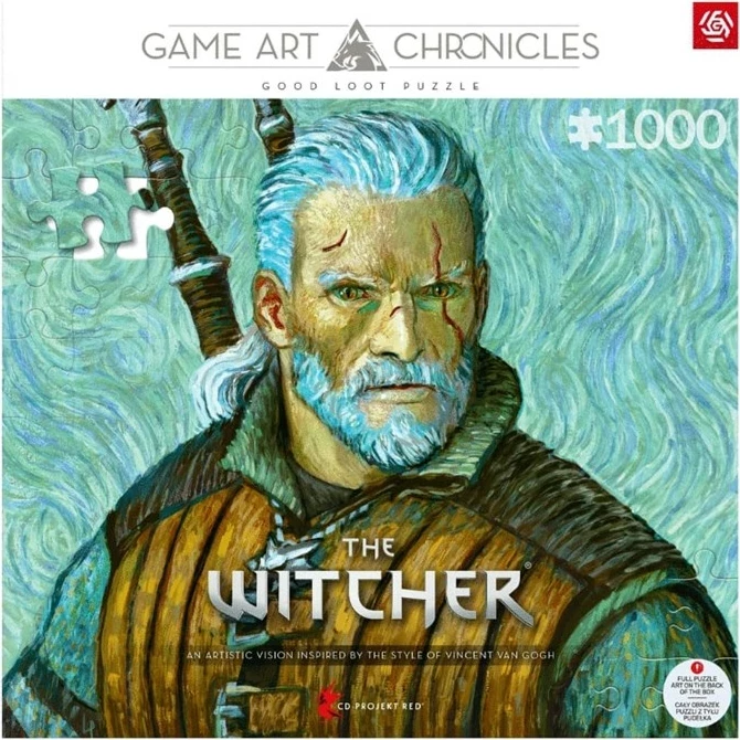 Sestavljanka Game Art Chronicles, The Witcher, 1000 kosov, Cenega Publishing, večbarvna