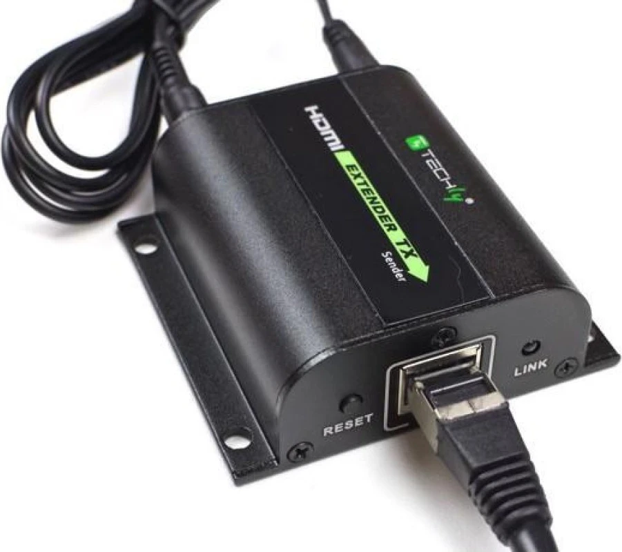 Podaljševalnik HDMI preko kabla Cat.6, do 60 m - Techly