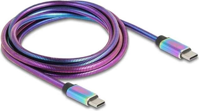 USB-C kabel DeLOCK 81116, 2 m, USB 2.0, 60 W, večbarven