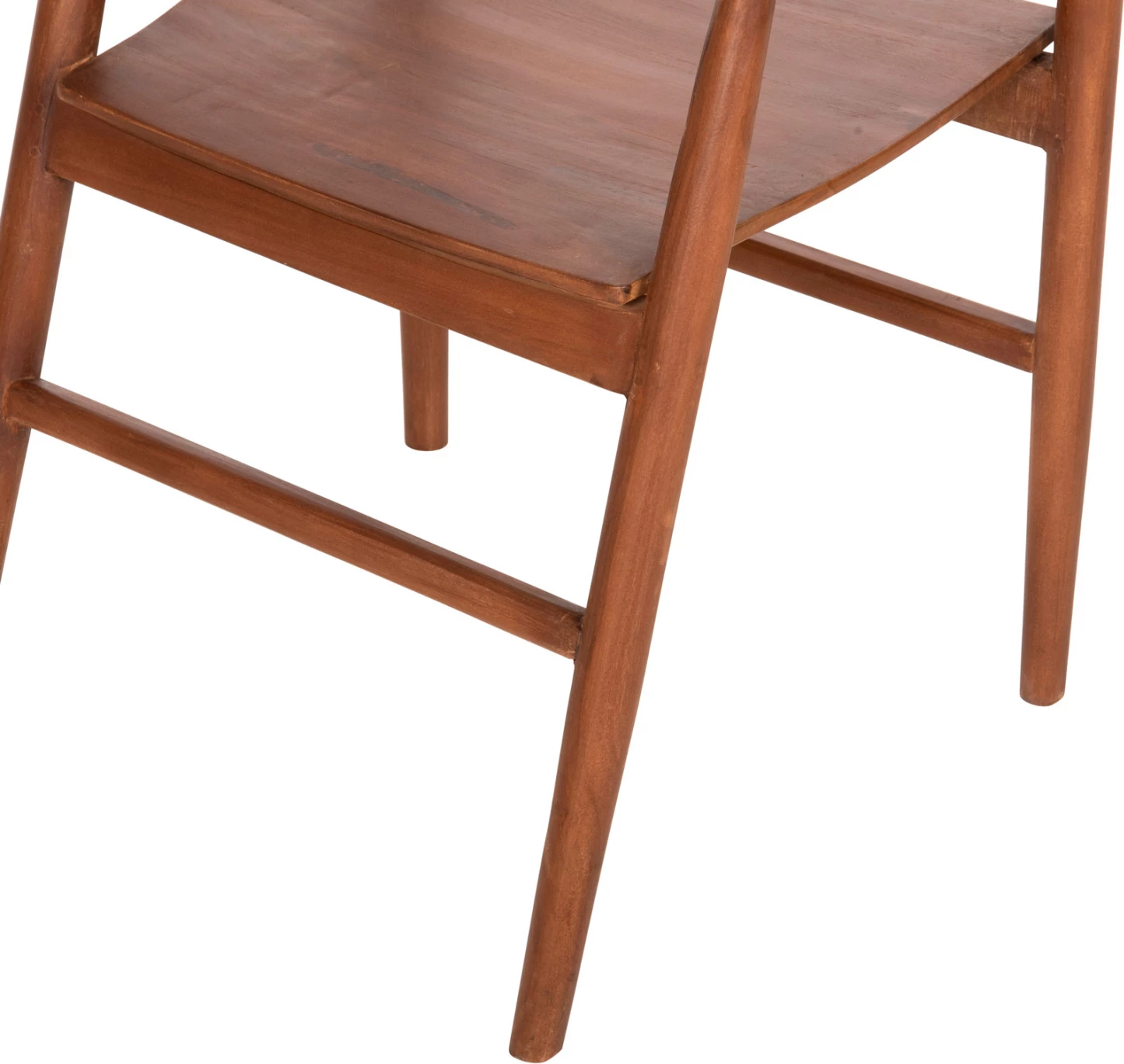 Jedilni stol z nasloni za roke NIONI FH9476.01, les TEAK, barva oreha, 57x53x77 cm