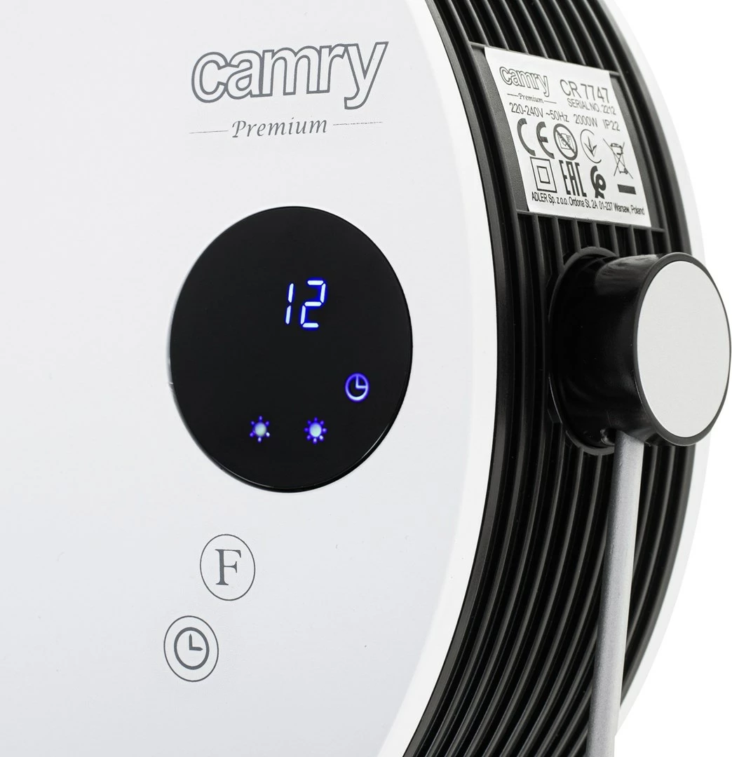 Kopalniški radiator CAMRY CR 7747, 2000 W, bel