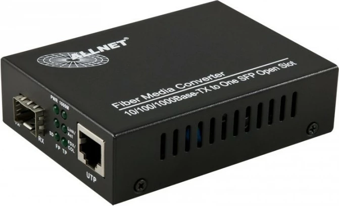 Stikalo ALLNET ALL-MC104G-SFP1, 1000 Mbit/s, črno