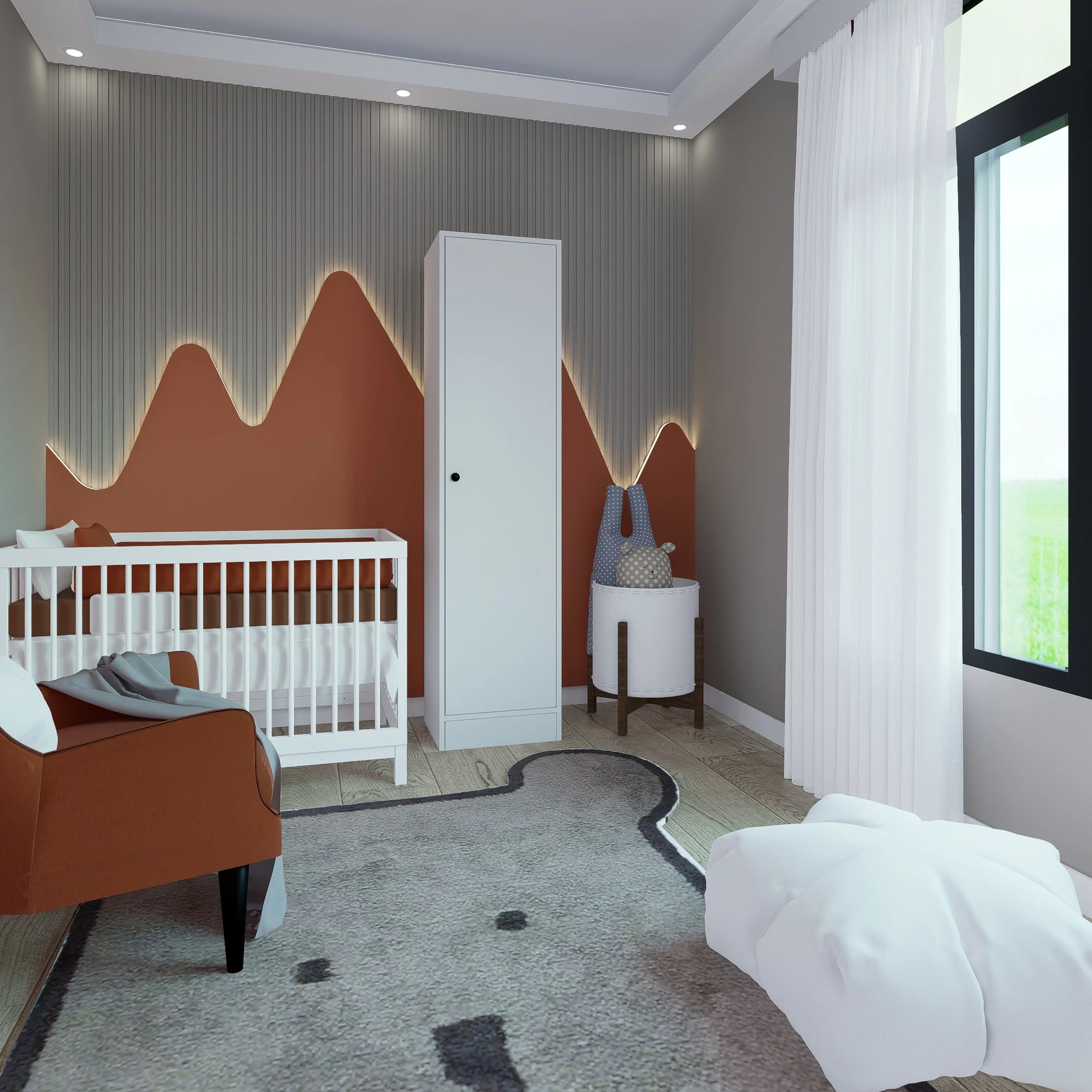 Omara Skye Decor Daisy 1600-38, bela mat