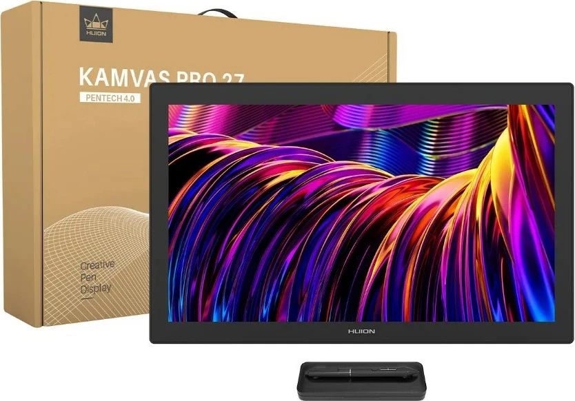 Grafična tablica 27'' 4K Ultra HD, Huion Kamvas Pro 27, črna