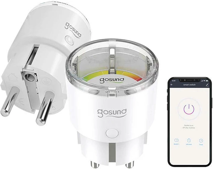 Pametna vtičnica Gosund EP2, WiFi, 10 A, Tuya, bela