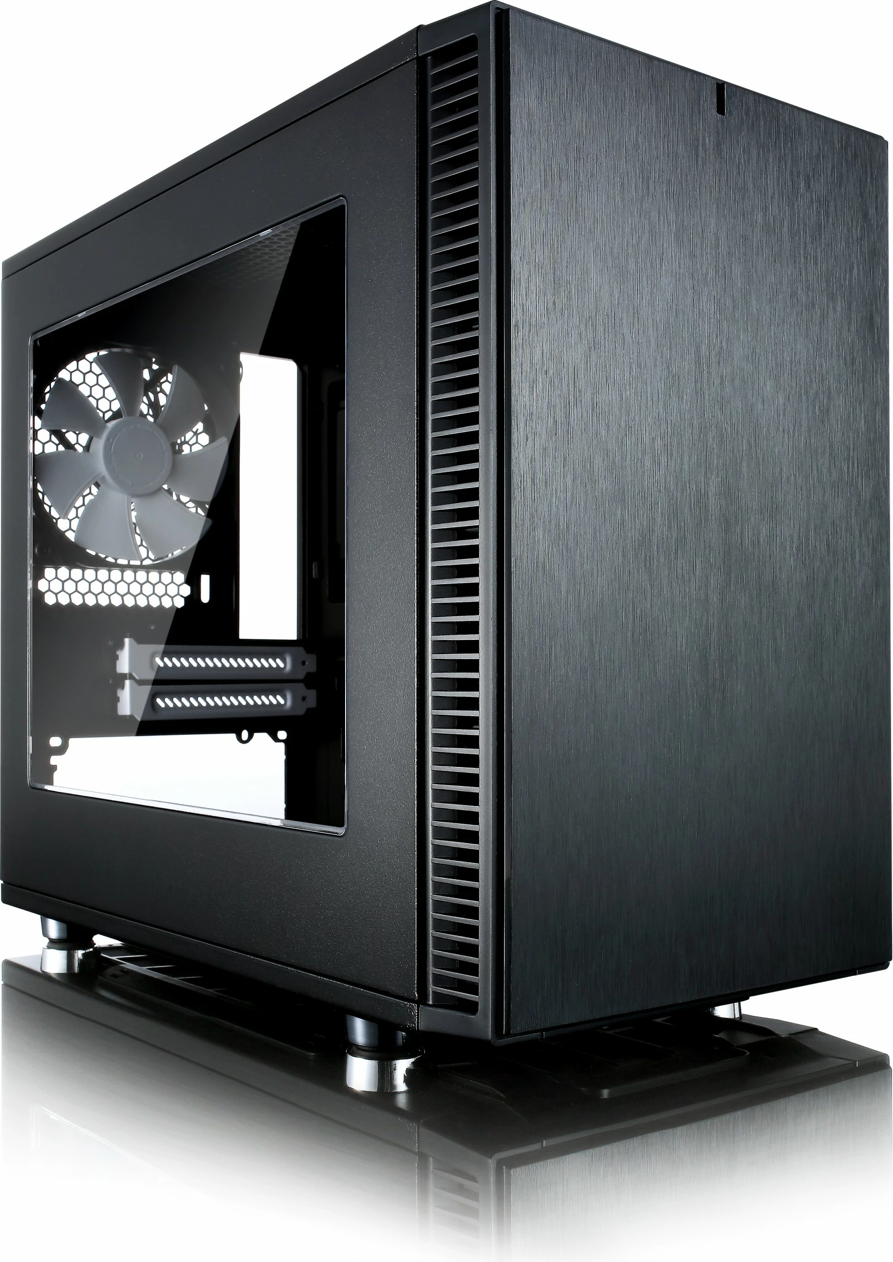 Kompaktna računalniška ohišja Fractal Design Define Nano S ITX, akrilno okno, črno